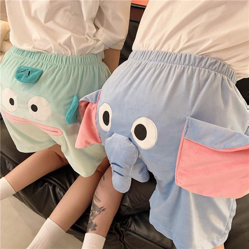 3D Cute Elephant Shorts - Unisex Summer Pajama Pants