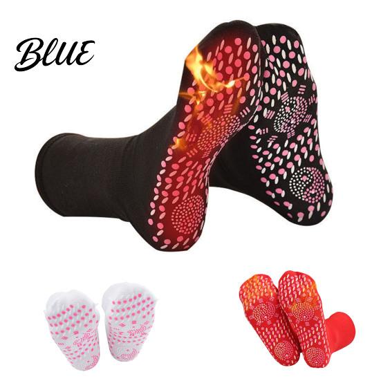 Socks 1 Pair Self-Heating for Good Massage Cut Unisex Anti-freeze Middle Warm Therapy Autumn Winter