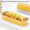 Gold Thickened Takeaway Box Rectangular Shape Baking Tin Baking Aluminum Foil Box  Food Takeaway