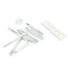 11PCS Stainless Steel Leather Snap Setter Set Die Punch Snap Set  For Leather Crafts and Repairs