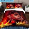 Set Biancheria da Letto 3 Pezzi Football Spirit Ya-mal, Include 1 Copripiumino e 2 Federe Perfetto per Camera da Letto, Dormitorio, Regalo di Natale per Fan