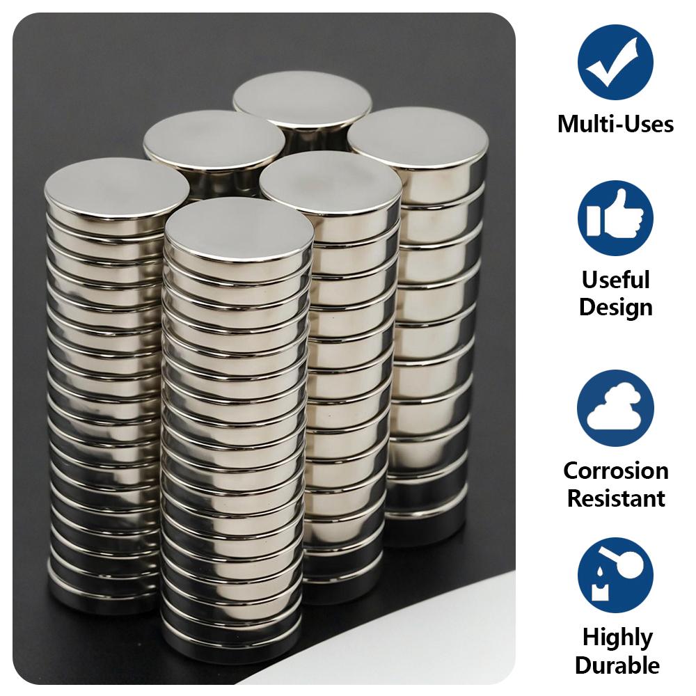 Powerful Neodymium Magnet N35 NdfeB Permanent Magnetic imanes Round Super Strong Fridge Magnets DIY 15x1 15x2 15x3 15x4 15x5mm