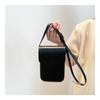 Candy Color Saddle Faux Leather Bag Sweet Small Square Phone Purse for Women CLE