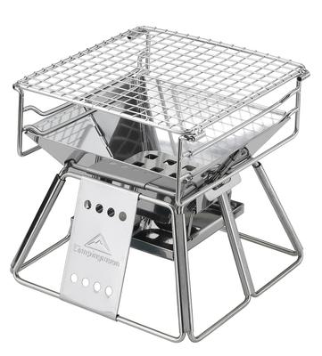 Camping Moon Bonfire Grill Bonfire Stand World's Smallest Mini BBQ Stove with Canvas Case X-MINI