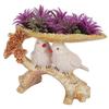 2 Birds Sitting On Tree Branch Figurine Home Decoration Showpiece Chidiya Statue for Home Decor Item Sparrow Pair Showpiec