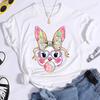 Coquette Bunny Print Women T-shirt Tshirt Summer Bunny Graphic Fashion Female T Shirts Woman Clothing Rabbit Cartoon Clothes