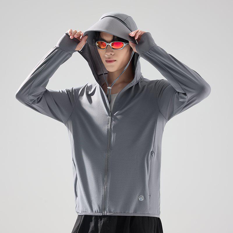 2026 UPF50+ Ice Silk Sun Protection Unisex Lightweight Breathable Summer Outdoor Clothing - Dark