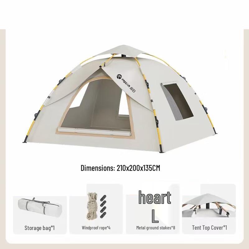 OEING Outdoor Automatic Pop-up Tent 3-4 Person
