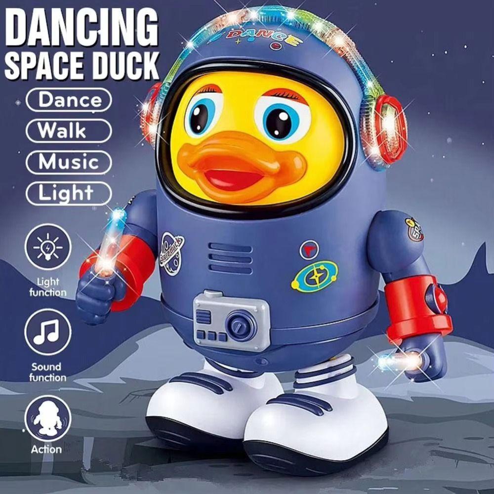 Interactive Electric Dance Space Duck Sound And Light Duck Musical Interactive Toy  Desktop