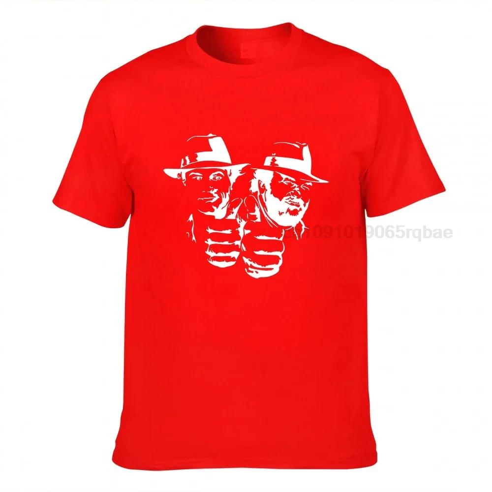 Bud Spencer Terence Hill Unisex T Shirt 100 Cotton Short Sleeve Tee Shirt Fighter Crewneck Tshirt Tops Plus Size Gamer Streetwear