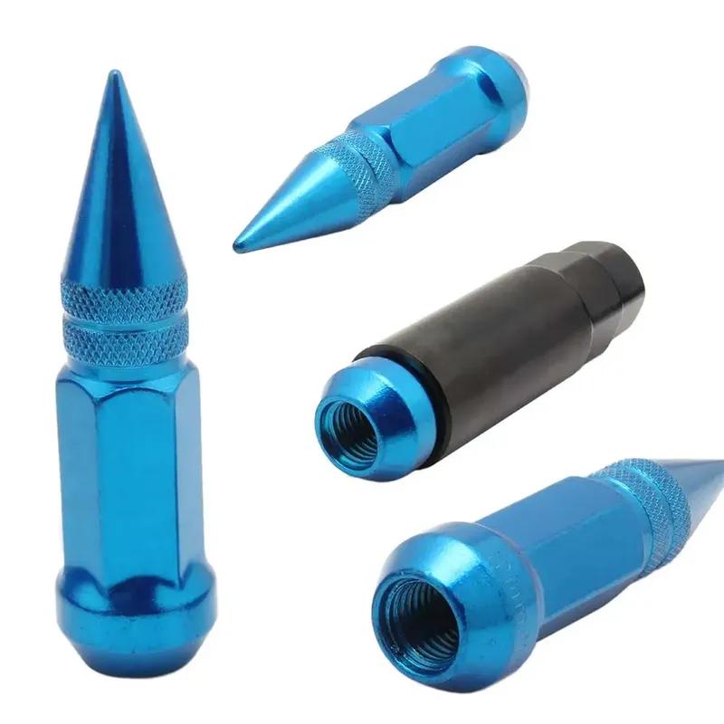 20pcs Car Wheels Rims Lug Nuts With Spike Extended Tuner Nut M12 X 1.5/M12 X 1.25 Wheel Bolt Screw Aluminum Lug Nuts Universal