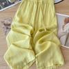 Plus Size Breathable Cotton Linen Wide-Leg Pants - Women's Casual Summer Style