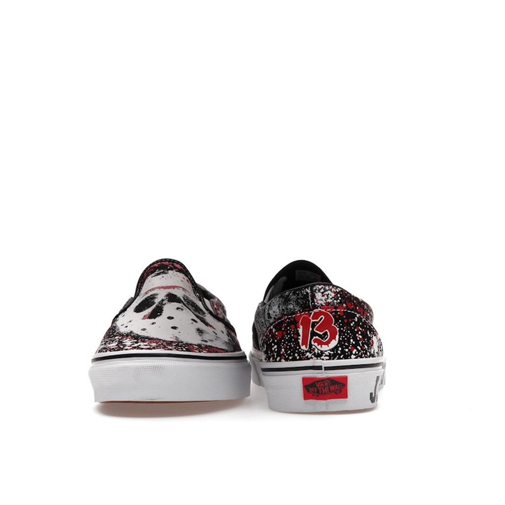 House of Terror X Vans Classic Slip-On Friday The 13th Unisex Sneakers Black True-White VN0A4U38ZPL