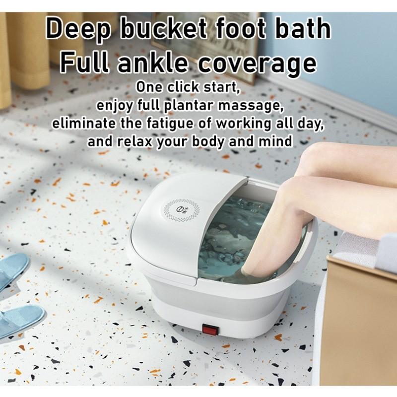 Electric Constant Temperature Foot Bath Tub Folding Foot Massage Bucket Full Automatic Heating Foot Spa Massager