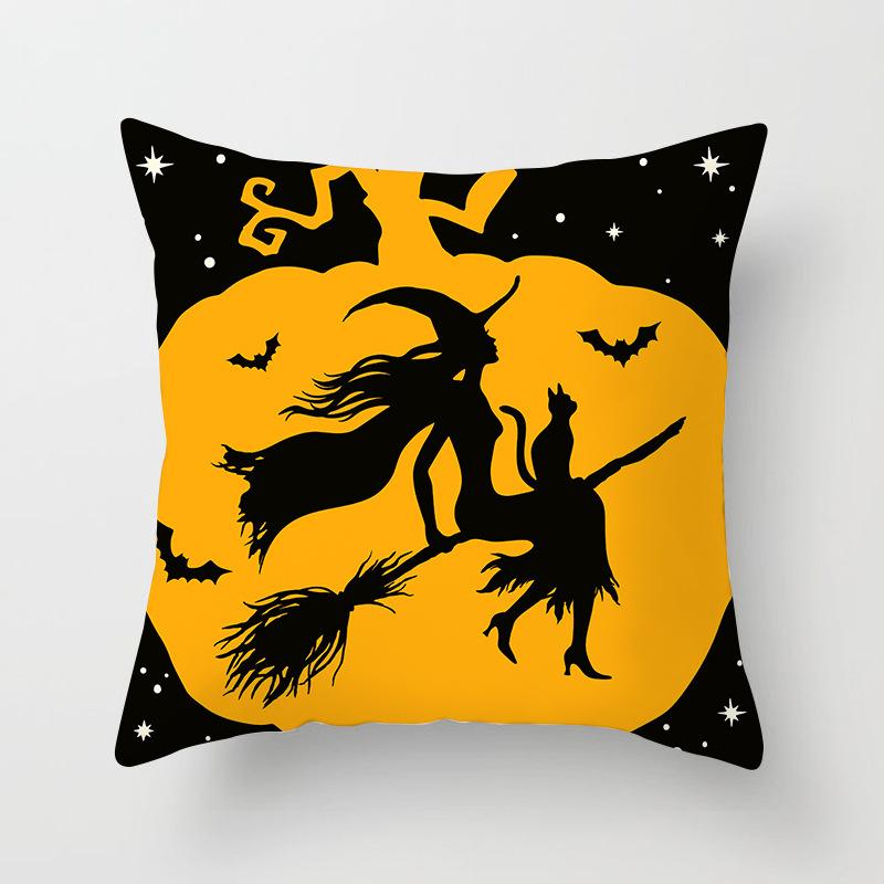 New Halloween Pumpkin Series Pillow Cover Festive Home Sand Release Art Pillow Cushion Cover