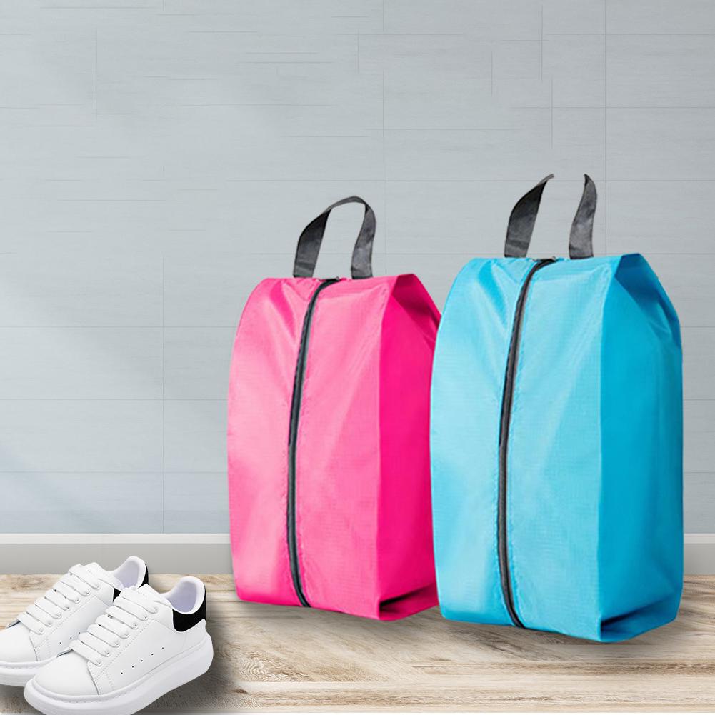 Tragbare Reise-Schuhtasche Großes Fassungsvermögen Staubdichte Organizer-Taschen Reise-Nylon-Schuhtasche mit Robuster Reißverschlussbeutel Wasserdicht