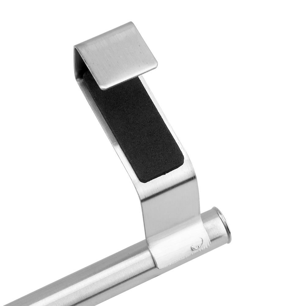 Towel Rack Bar Bathroom Kitchen Hanging Holder 2 Size Home Storage Kitchen Tools Stainless Steel Over Door Cabinet Shelf Rack