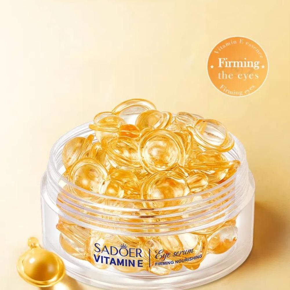 0,25 g x 30 Stück Nachtkerze Vitamin E straffende Kapsel-Augencreme, Anti-Aging, hellt Augenringe und Fältchen auf, bleicht