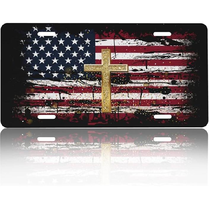 Front License Plate Cover – Aluminum Metal Car Accessory, Rust-Proof Novelty Vanity Tag Decor For Men & Women, 6X12 With 4 Holes - The World Map