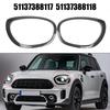Headlight Bezel Ring Trim for Mini F60 F61 2017- Carbon Fiber Pattern ABS Exterior Frame 51137388117 51137388118 Direct Fit
