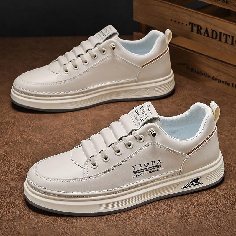 Summer 2024 New Men's Little White Shoes Men's Breathable Casual Board Shoes Versatile Sports Trendy New Men's Shoes
