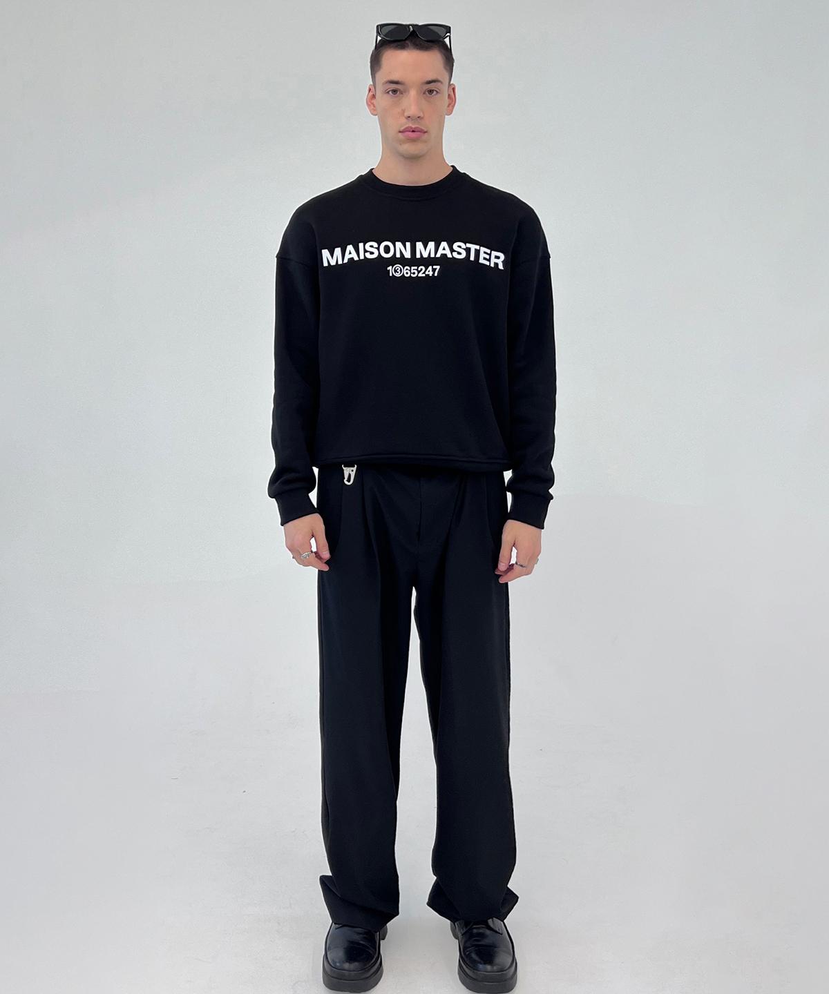 Футболка с длинным рукавом Maison Master с большим логотипом 48(M)