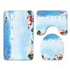 Christmas Bathroom Floor Mat Toilet Three-Piece Set