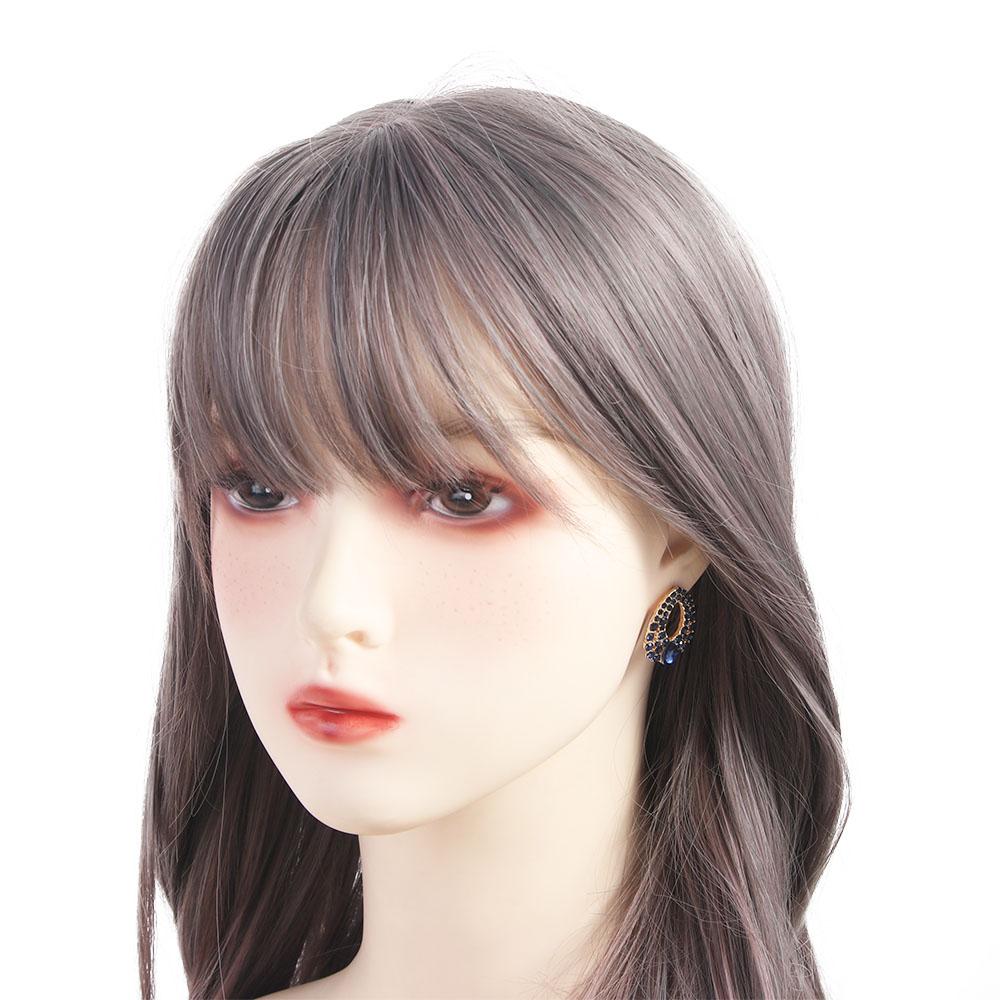 Style Fashion Blue Rhinestone Dangle Ear Stud Earrings Jewelry Water Droplets Australian Crystal