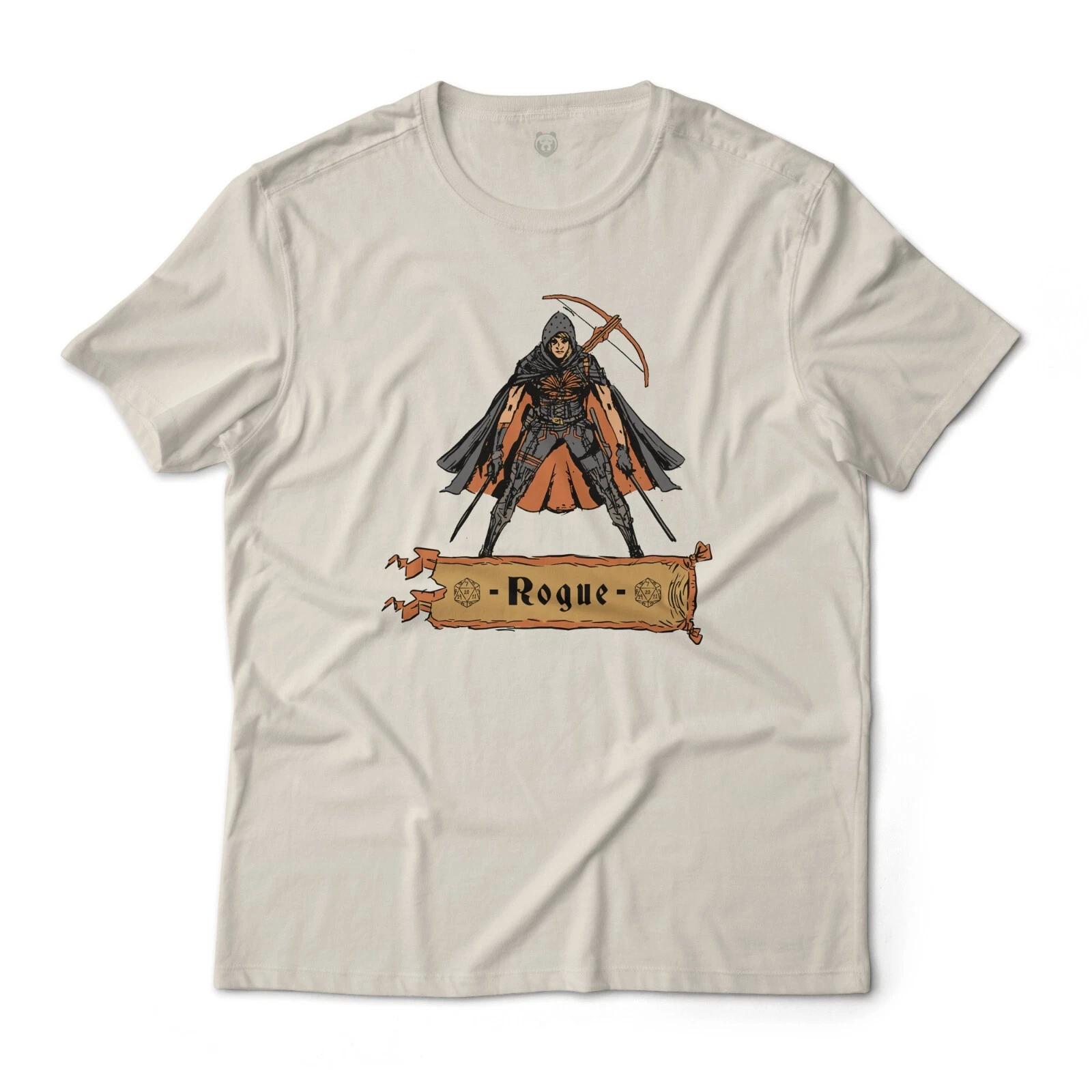 Rogue Fantasy Dungeons and Dragons Graphic T-T-Shirt Unisex Lightweight Cotton XL