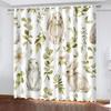 Easter Bunny Eggs Styles High Shading Curtains Variou Cartoon Styles and Colors Thick Blackout Drape Living Room Bedroom Curtain