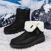 TUINANLE Women's Warm Cotton Shoes Nylon Snow Boots Winter Ankle Boots Non-slip Short Boots