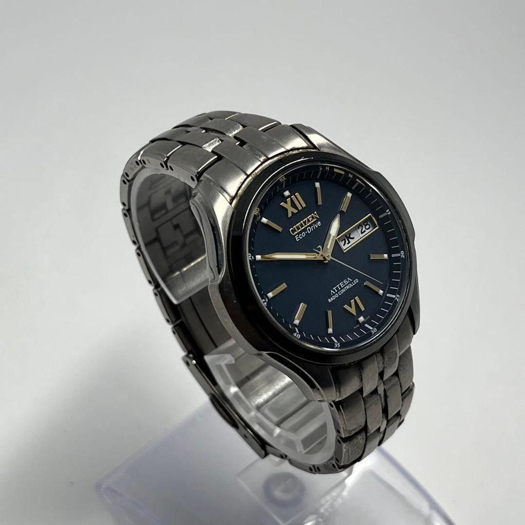 Used Excellent Condition Citizen Attesa H100 Titanium Radio-controlled Solar Rare Item