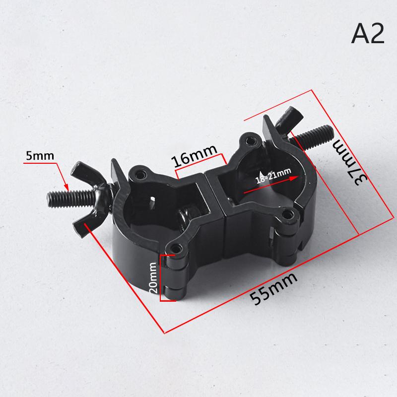 Aluminium Schwenkbare Gerüst Traversen Klemme Bühnenlichthaken Einzel-/Doppelring Schnallenkupplung Rohr 18 - 52MM Für Maximale Belastung 100kg
