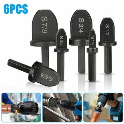 6pcs Air Conditioner Copper Tube  Expander Swaging Tool Drill Bit Set
