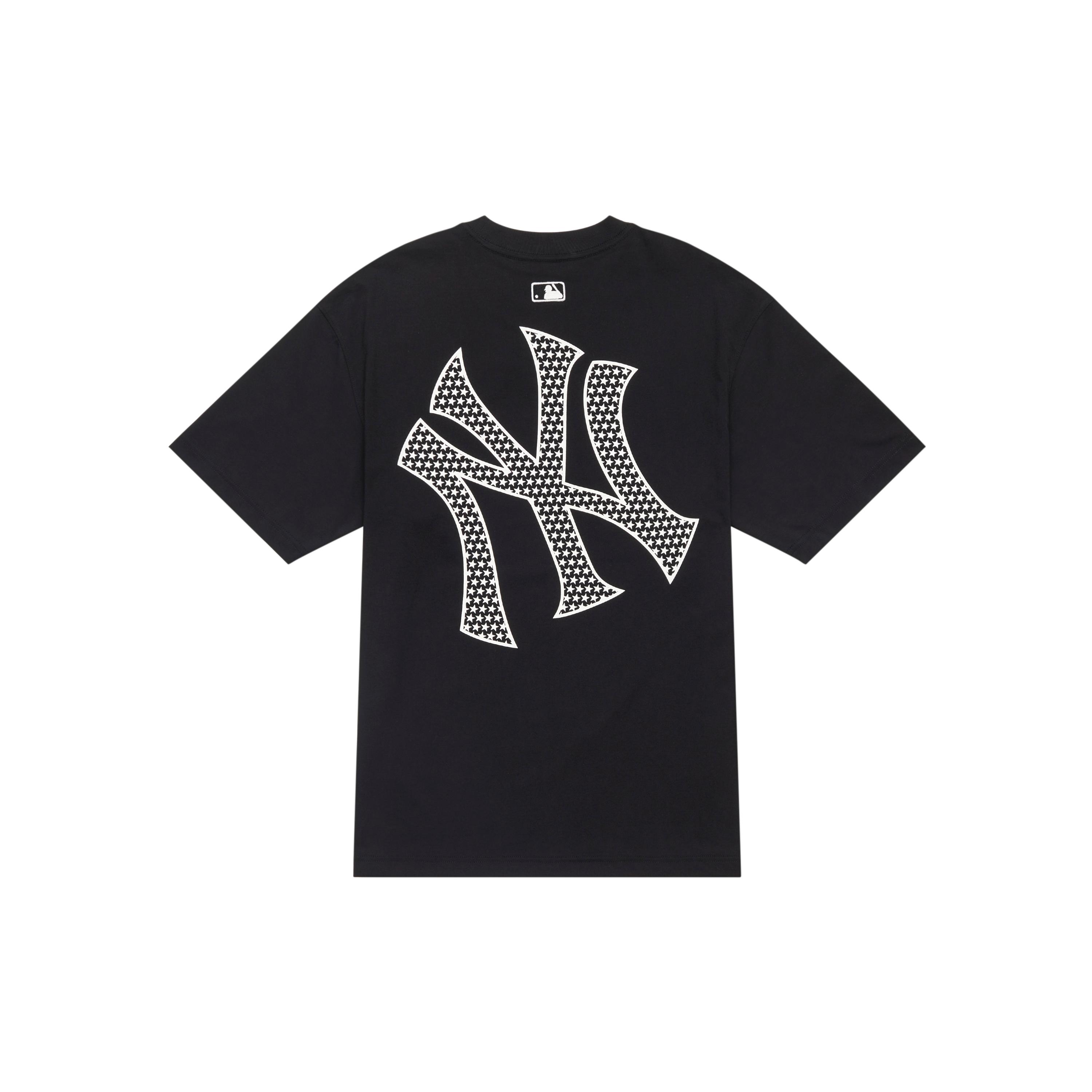 MLB SS24 Drop Shoulder Sleeve T-Shirt Unisex Black 3ATSX0143-50BKS L