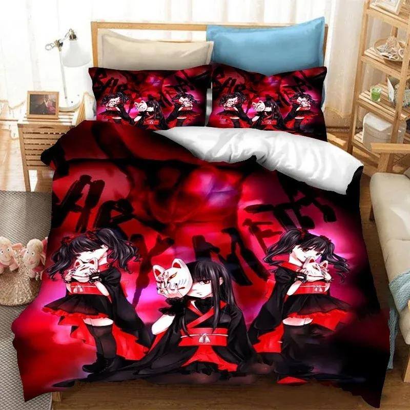 Babymetal Rock Band Comfortable Duvet Quilt Cover Pillowcase Bedding Set Children Bedroom Decoration Home Textile