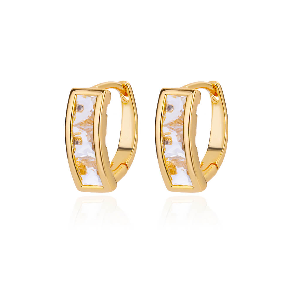 

Zircon Butterfly Earrings For Women Stainless Steel Gold Color Pendientes Earring New Luxury Zircon aretes mujer Other