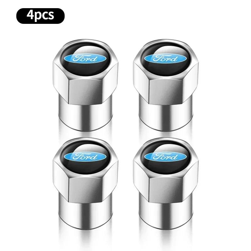 

Car Sticker 2025 Hot For Ford New 4PCS Hexagonal valve anti-theft Car Wheel Valve Tire Cap For Ford Ranger C-Max S-Max Focus MK3