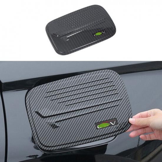 For Honda CR-V CRV 2023 2024 Carbon Fiber Fuel Lid Petrol Gas Tank Cover Trim