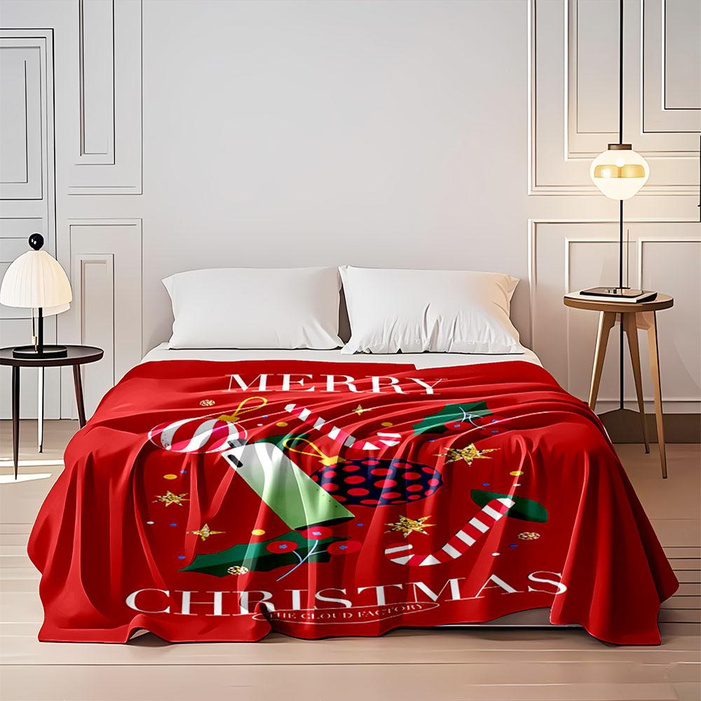 Festive Christmas Design Blanket for all seasons blanket lunch break throw gift