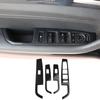 Für Hyundai Sonata 2015-Carbon Fiber Fensterheber Schalter Taste Panel Abdeckung Trim Innen Tür Armlehne Dekoration