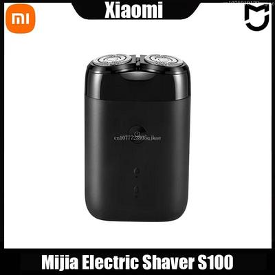 Rasoir Électrique MIJIA S100 Lames Doubles Portable Rasoir Sec Humide Tondeuse à Barbe Lame Coupe USB Rechargeable Pour Hommes Machine à Rasoir