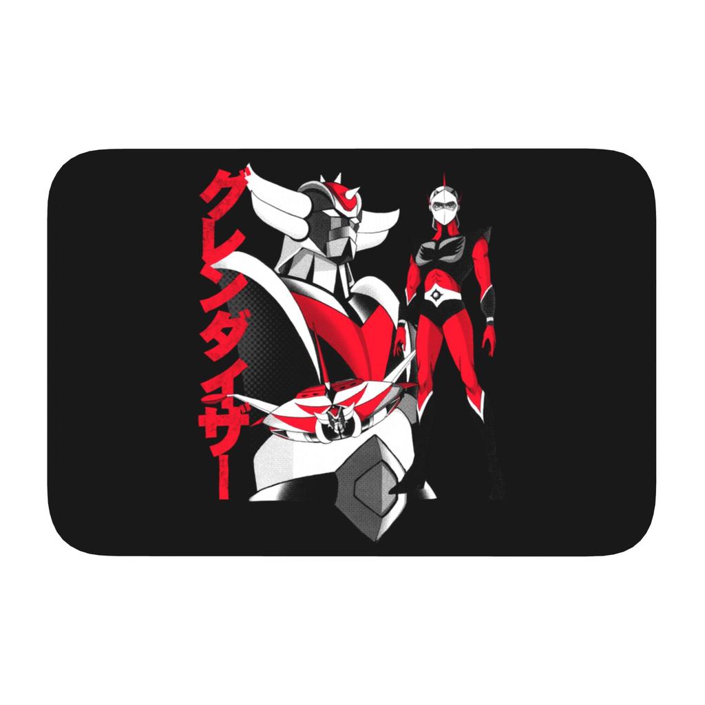 Custom Goldorak Grendizer Front Door Floor Entrance Mats Outdoor Anime UFO Robot Goldrake Bath Kitchen Doormat Toilet Carpet Rug