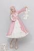 Yucahype Gothic Lolita Long Plus Sweet Lace Dress, Sleeves, Size, Ruffles, Costume, Lolita, Princess, Cosplay, Lolita, Ladylike, (L, Pink)