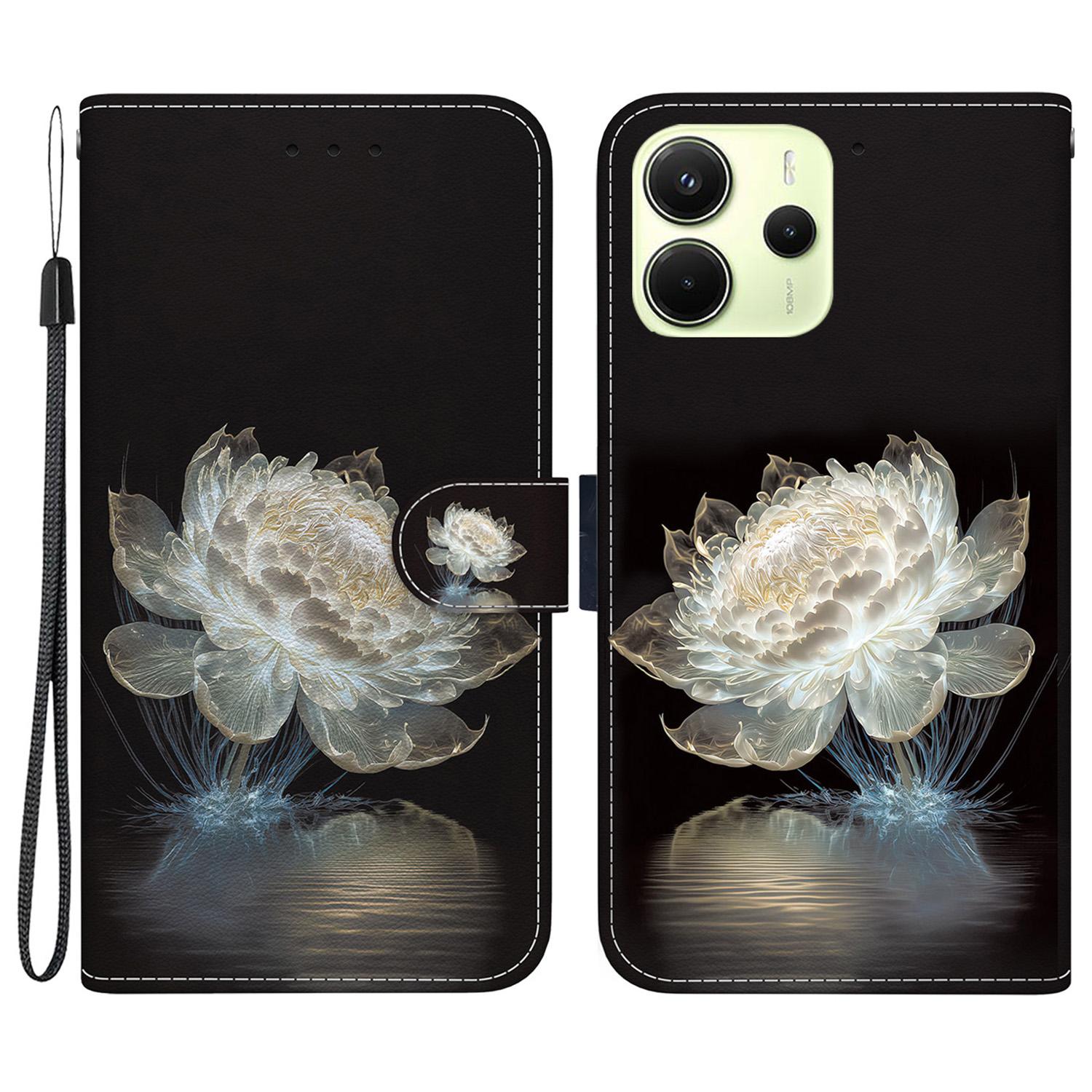 

Для Xiaomi Redmi Note 14 4G (164,84 мм) Гаманець Чохол для телефону Протиударний Шкіряний Відкидний Чохол Друк візерунка H