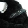 Great CHANEL boots black Mouton Women 38 G26557 Used