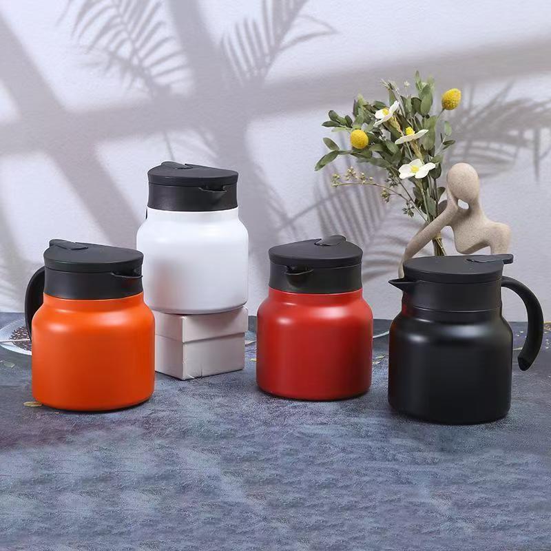 

6-Cup Stainless Steel Insulated Teapot with Separate Brewing Chamber for Home Use