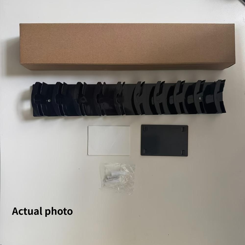 

Wall-Mounted Baseball Cap Organizer with 10 Compartments, Multi-Tier Storage Rack for Space-Saving Room Organization чёрный