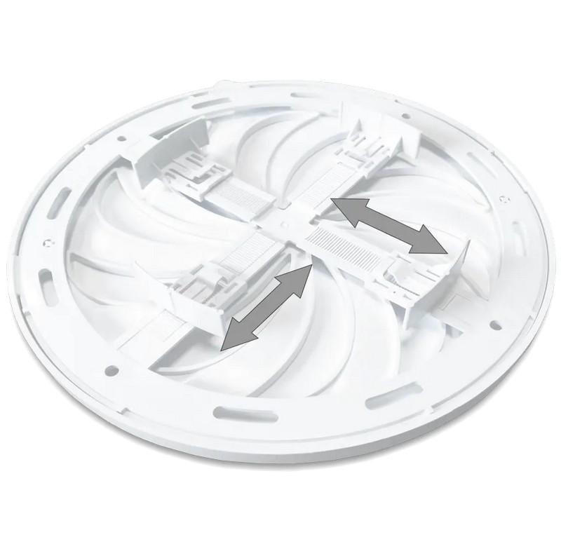 Griglia di Ventilazione Rotonda, Chiusurabile, Regolabile, 80-150Mm, Bianca - Rx 02-325