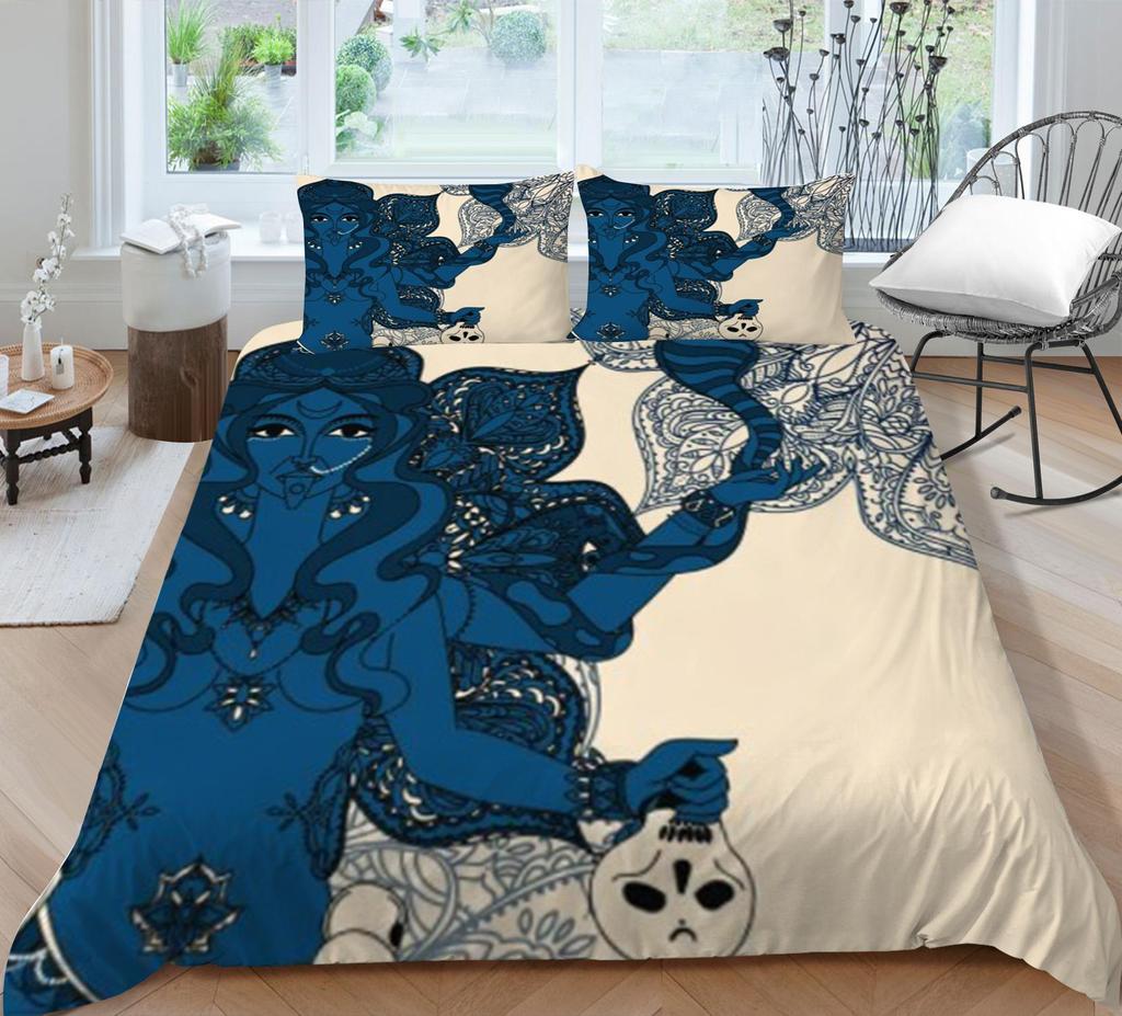 Bohemian Style Duvet Cover Set Boho Bedding Cover Pillowcase Boho Home Bed Clothes Man Quilt Cover King Size Bed Clothes